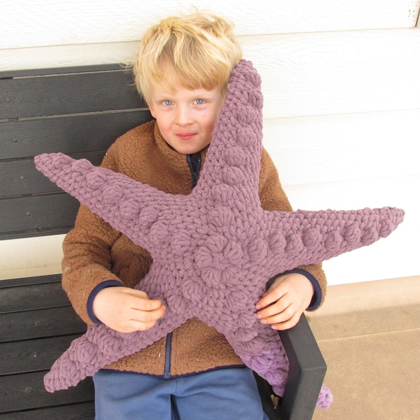 Large Plush Starfish Toy or Pillow PDF Crochet Pattern INSTANT DOWNLOAD