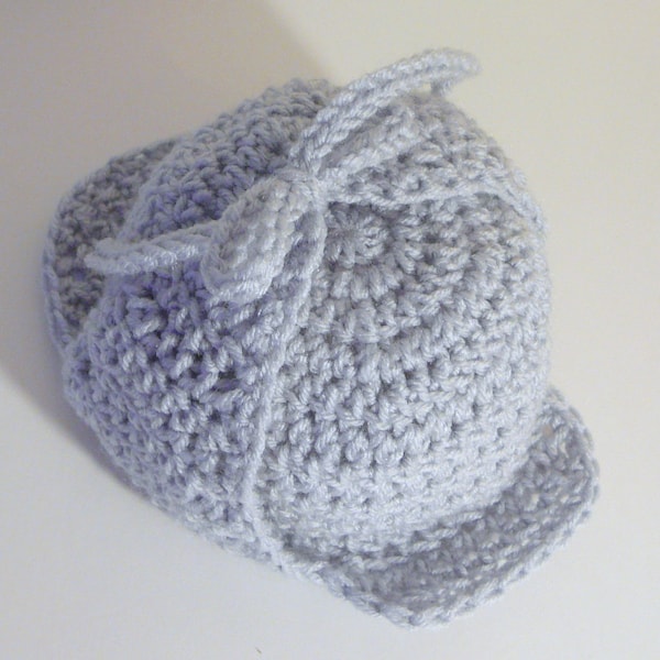 Deerstalker Sherlock Holmes Hat PDF Crochet Pattern - Newborn to Adult INSTANT DOWNLOAD