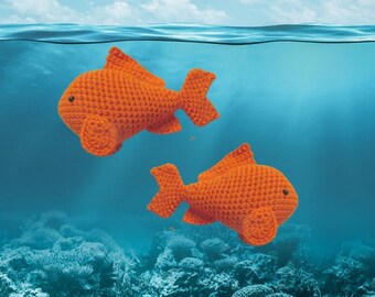 Amigurumi Goldfish PDF Crochet Pattern INSTANT DOWNLOAD