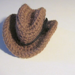 Mini Cowboy Hat - PDF Crochet Pattern INSTANT DOWNLOAD