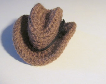 Mini Cowboy Hat - PDF Crochet Pattern INSTANT DOWNLOAD