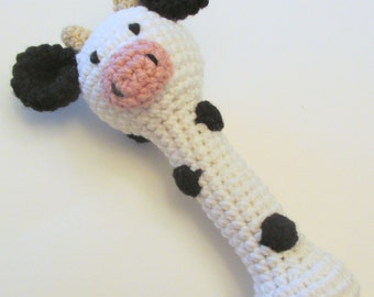 Cow Rattle PDF Crochet Pattern INSTANT DOWNLOAD