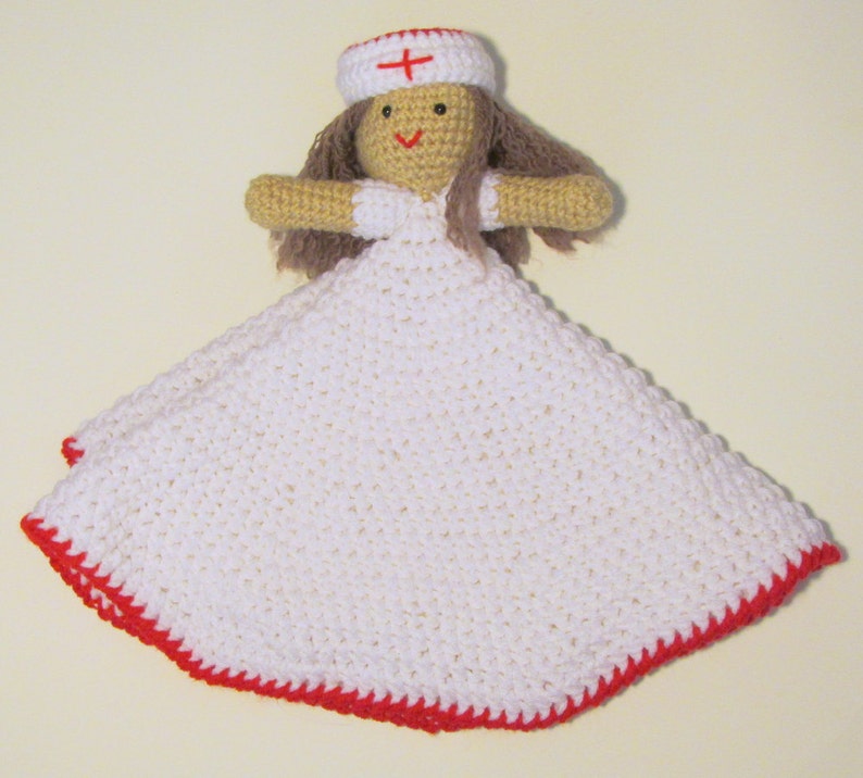 Nurse Lovey PDF Crochet Pattern INSTANT DOWNLOAD image 1