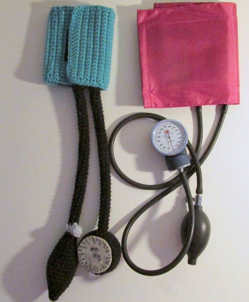 Stethoscope and Blood Pressure Cuff Toys PDF Crochet Pattern image 2