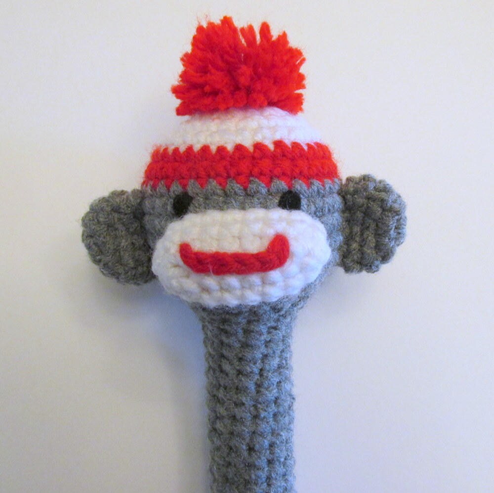 Sock Monkey Rattle PDF Crochet Pattern INSTANT DOWNLOAD - Etsy