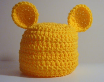 Teddy Bear Hat PDF Crochet Pattern - Newborn to Adult INSTANT DOWNLOAD