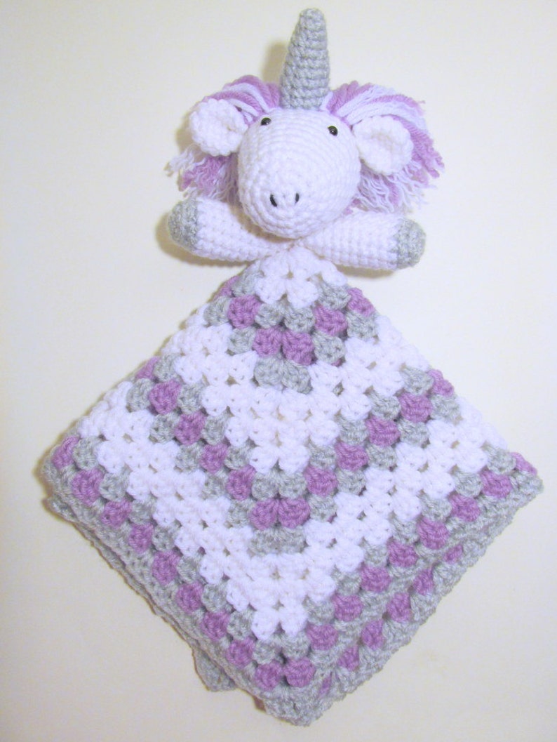 Unicorn Lovey PDF Crochet Pattern INSTANT DOWNLOAD Etsy