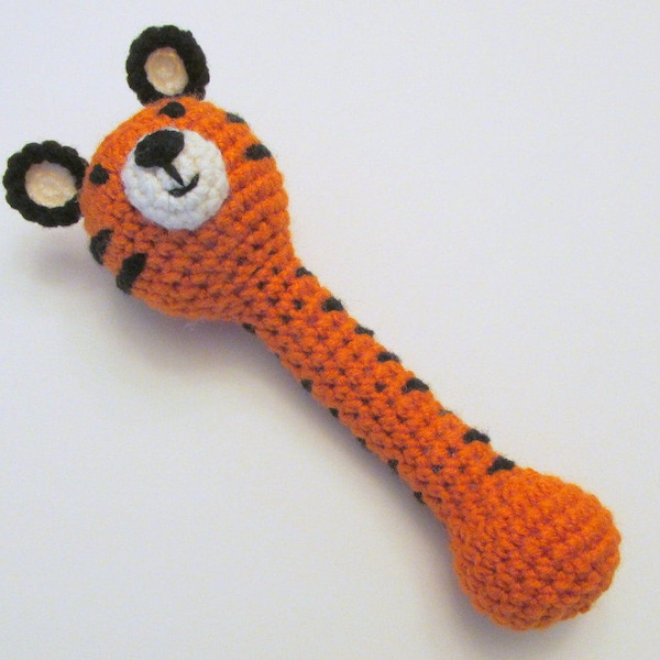 Tiger Rattle PDF Crochet Pattern INSTANT DOWNLOAD