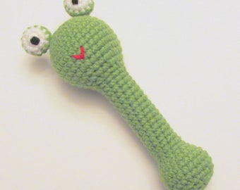 Frog Rattle PDF Crochet Pattern INSTANT DOWNLOAD