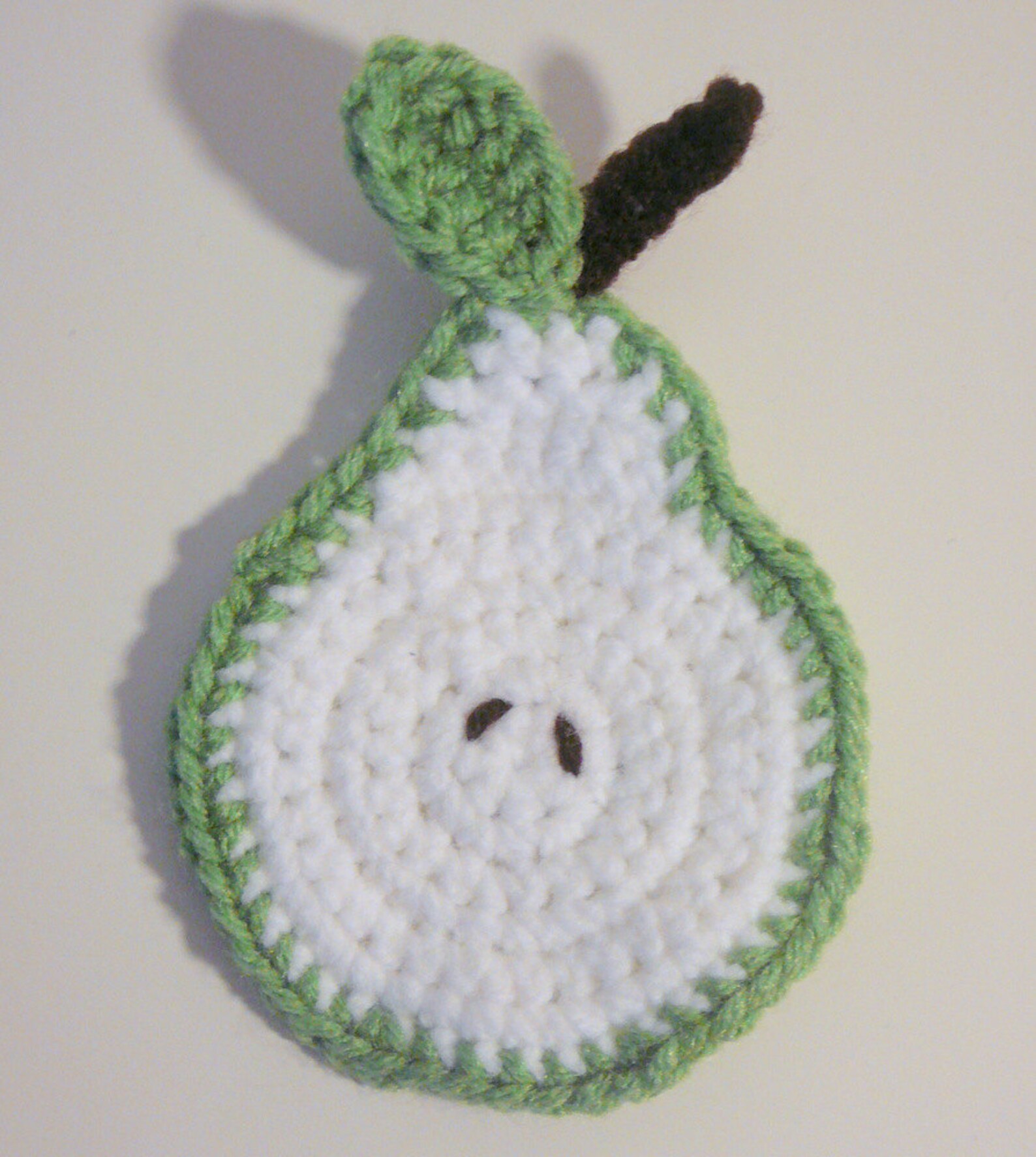 Pear Coaster PDF Crochet Pattern INSTANT DOWNLOAD Etsy