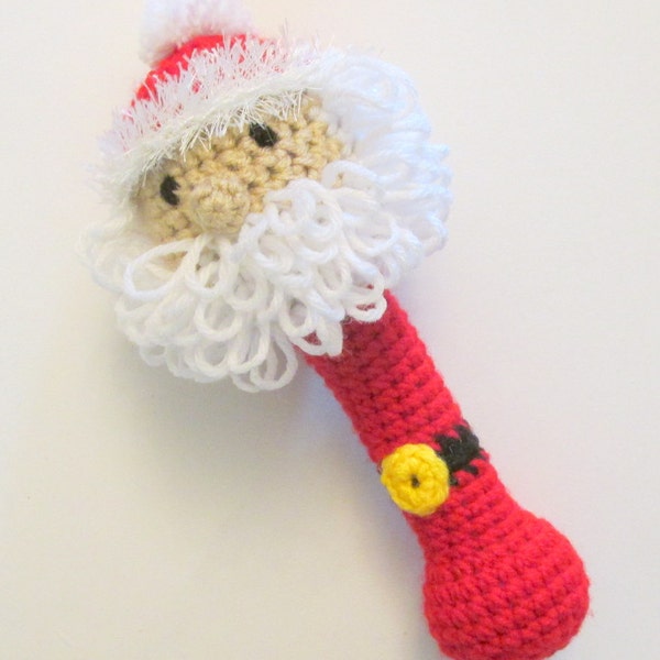 Santa Rattle PDF Crochet Pattern INSTANT DOWNLOAD