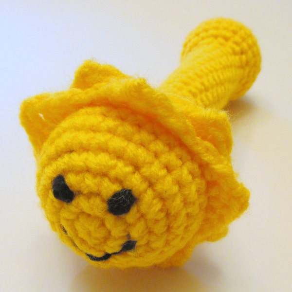 Mr. Golden Sun Rattle PDF Crochet Pattern INSTANT DOWNLOAD