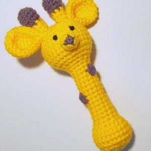 Giraffe Rattle PDF Crochet Pattern INSTANT DOWNLOAD