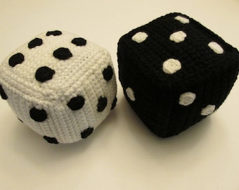 Amigurumi Plush Dice PDF Crochet Pattern INSTANT DOWNLOAD