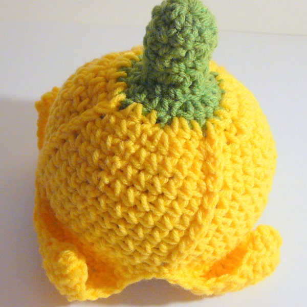 Banana Hat PDF Crochet Pattern - Newborn to 12 months INSTANT DOWNLOAD