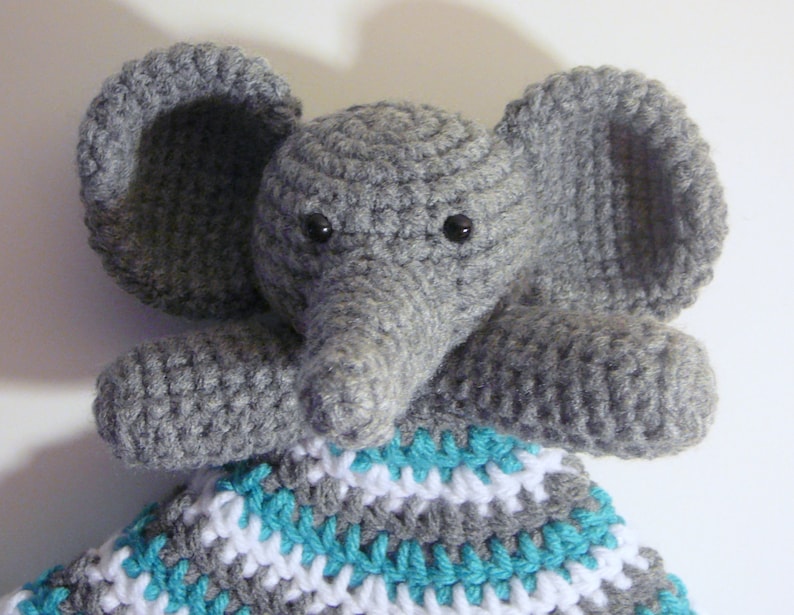 Elephant Lovey PDF Crochet Pattern INSTANT DOWNLOAD Etsy