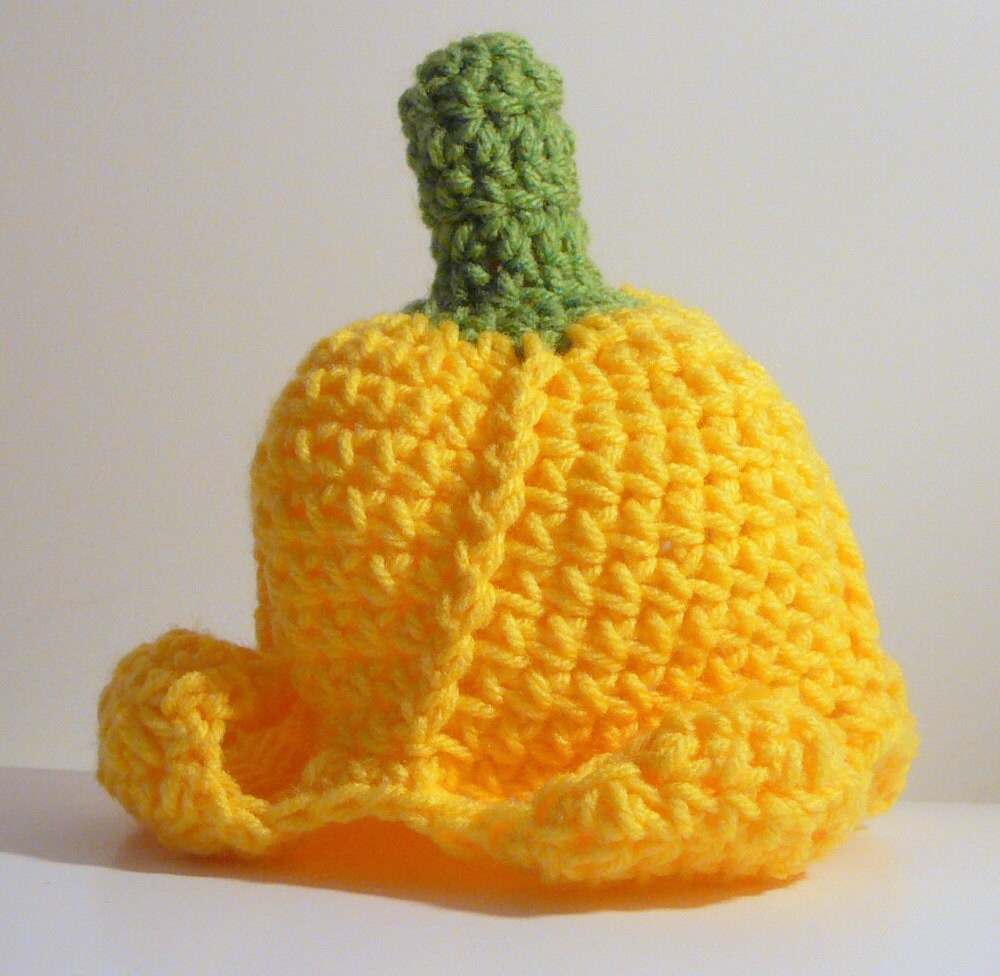 Banana Hat PDF Crochet Pattern Newborn 
