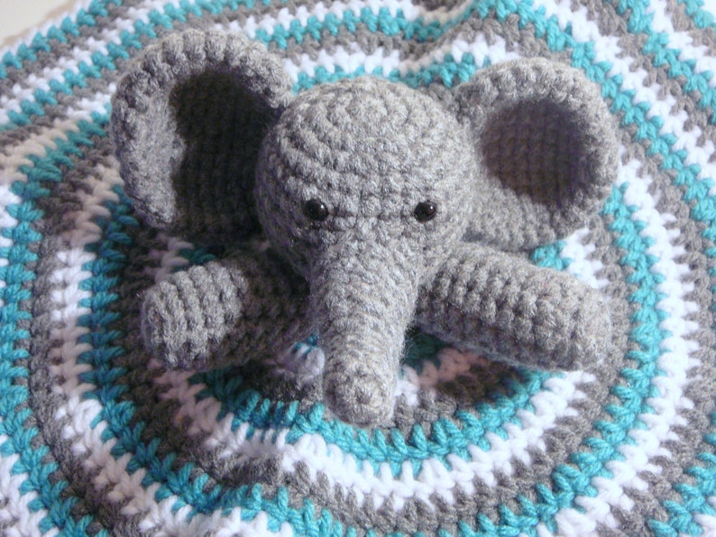 Elephant Lovey PDF Crochet Pattern INSTANT DOWNLOAD Etsy
