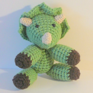 Amigurumi Triceratops PDF Crochet Pattern INSTANT DOWNLOAD