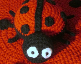 Ladybug Lovey PDF Crochet Pattern INSTANT DOWNLOAD