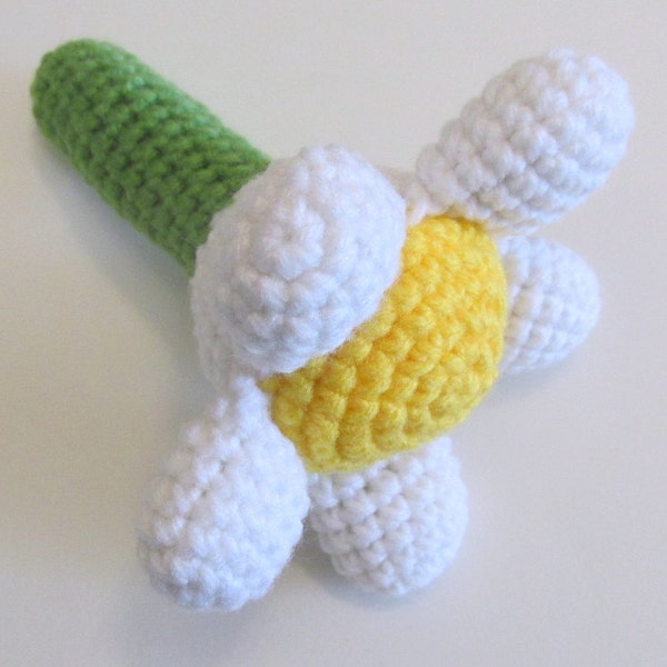 Daisy Rattle PDF Crochet Pattern INSTANT DOWNLOAD