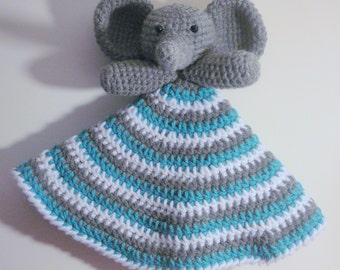 Elephant Lovey PDF Crochet Pattern - INSTANT DOWNLOAD