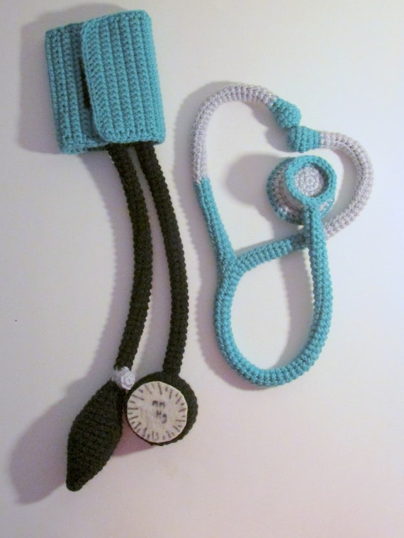 Stethoscope and Blood Pressure Cuff Toys PDF Crochet Pattern