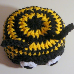 Bumble Bee Hat With or Without Earflaps PDF Crochet Pattern - Newborn ...