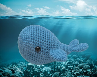 Amigurumi Whale PDF Crochet Pattern INSTANT DOWNLOAD