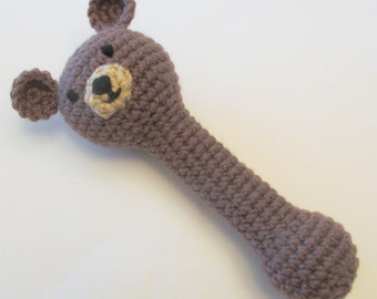 Teddy Bear Rattle PDF Crochet Pattern INSTANT DOWNLOAD