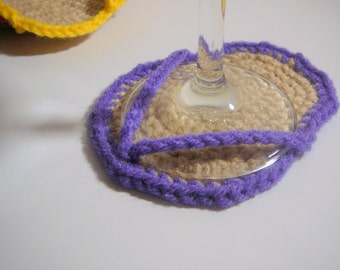 Flip Flop Coasters - PDF Crochet Pattern INSTANT DOWNLOAD