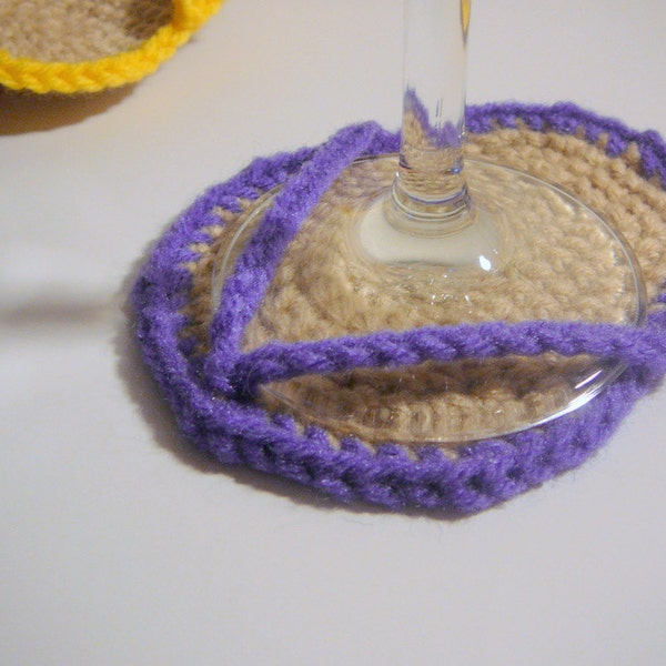 Flip Flop Coasters - PDF Crochet Pattern INSTANT DOWNLOAD