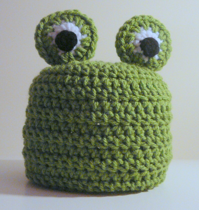 Frog Hat With or Without Earflaps PDF Crochet Pattern - Newborn to ...
