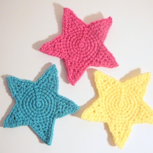 Star Coasters PDF Crochet Pattern INSTANT DOWNLOAD
