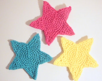 Star Coasters PDF Crochet Pattern INSTANT DOWNLOAD