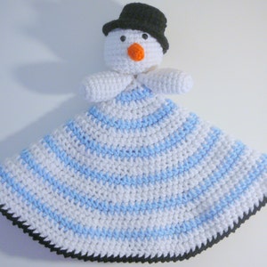 Snowman Lovey PDF Crochet Pattern INSTANT DOWNLOAD image 1