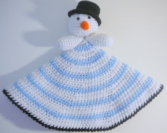 Snowman Lovey PDF Crochet Pattern INSTANT DOWNLOAD