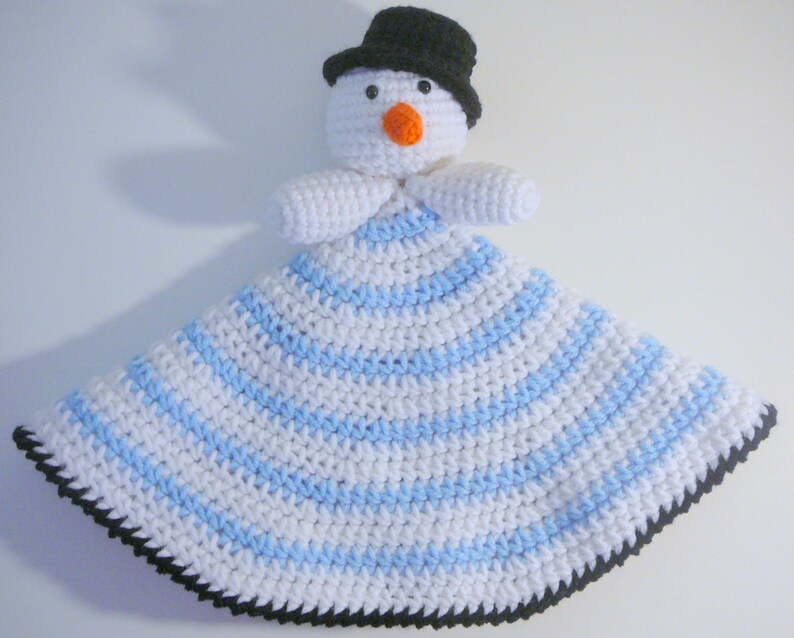 Snowman Lovey PDF Crochet Pattern INSTANT DOWNLOAD image 1