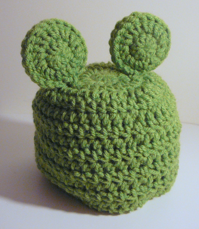 Frog Hat With or Without Earflaps PDF Crochet Pattern - Newborn to ...