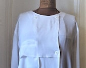 Moods by KRIZIA, BLOUSE, Mariuccia Mandelli, 100 Rayon body, Made in Hong Kong, Size Small, The Limited 1980s, Soft and Drapey