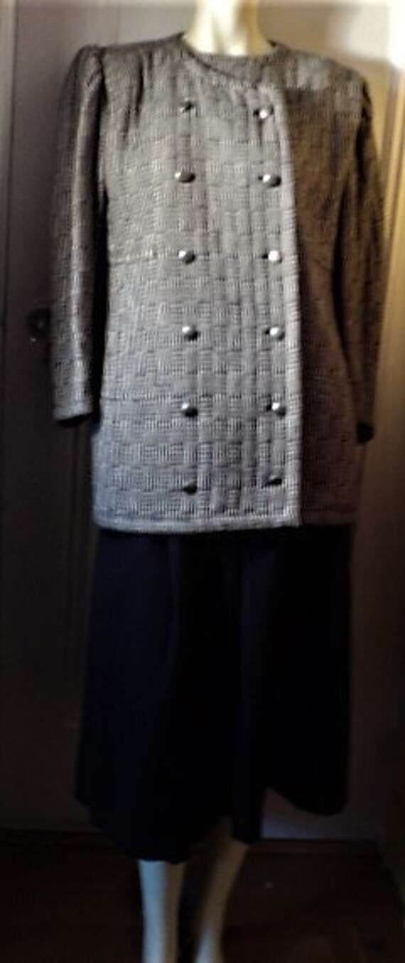 JACKET, Wool Jacket Houndstooth, Double Breasted … - image 6