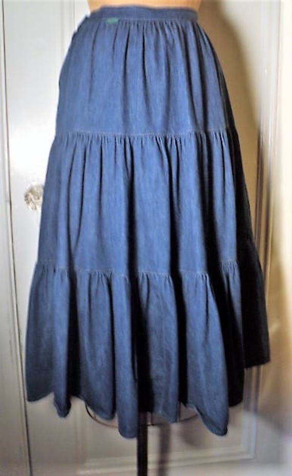 DENIM SKiRT, Vintage, DESIGNER, Dorothée Bis, Mid… - image 4