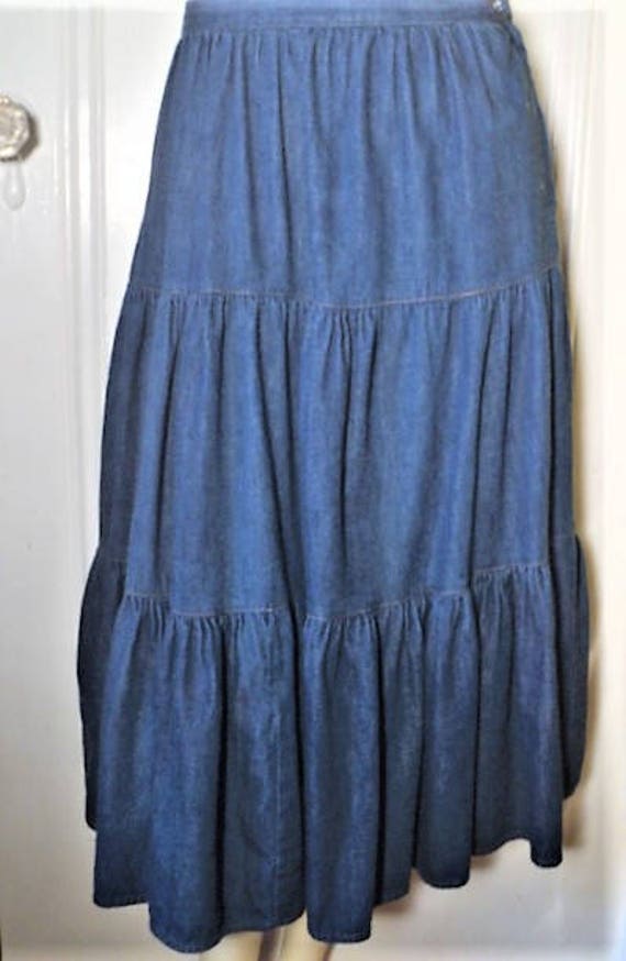 DENIM SKiRT, Vintage, DESIGNER, Dorothée Bis, Mid… - image 5