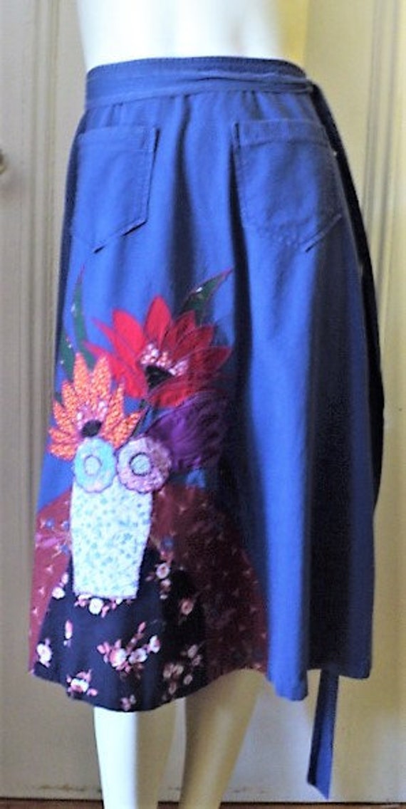 PATCHWoRK SkirT, MOUNTAIN ARTISANS, Back Wrap, Ap… - image 5