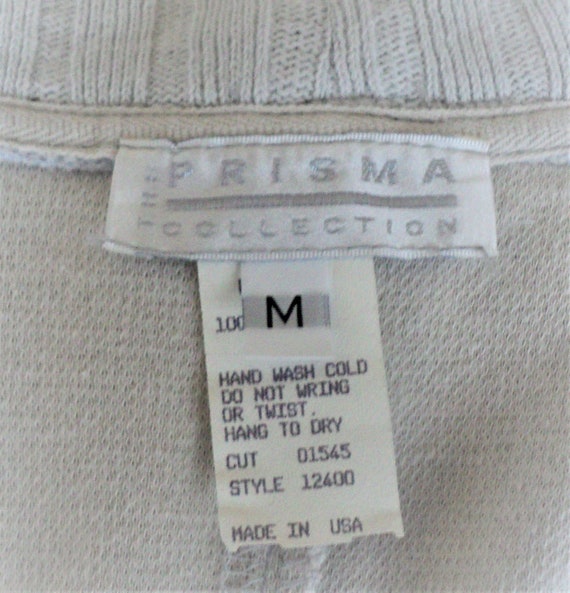 JACKET, Light Grey, Prisma Collection, 100% Cotto… - image 10