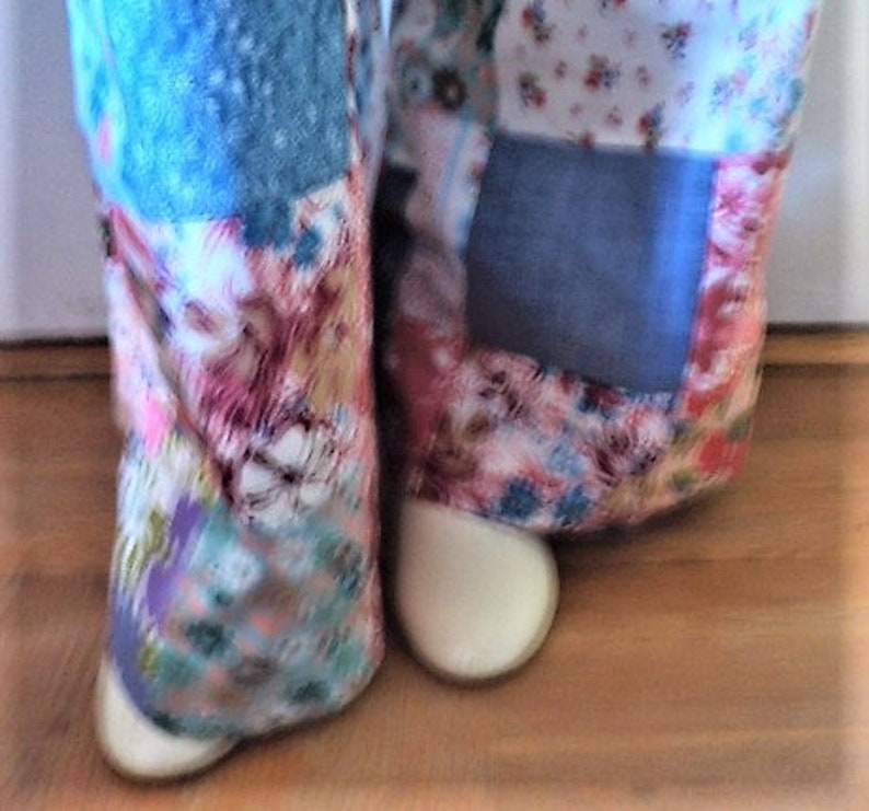 Made in AMeRiCa Size 8 Artisans Workshop American Craft Movement PATCHWORK PANT Folk Art Handmade Appalachia MOUNTAIN ARTiSaNS