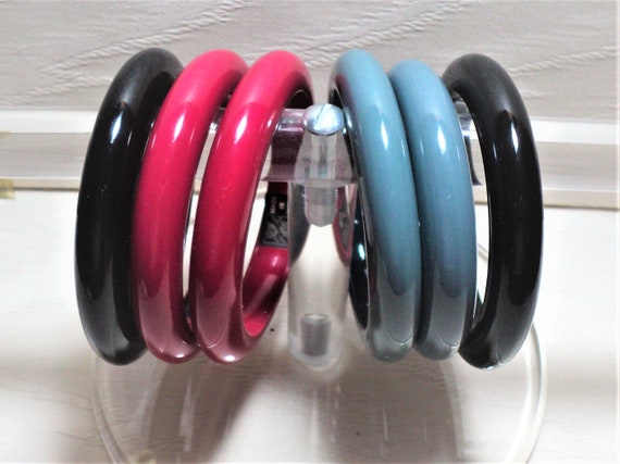 Bangles, SET of 6 BANGLES, Assorted Colors, Red, … - image 2