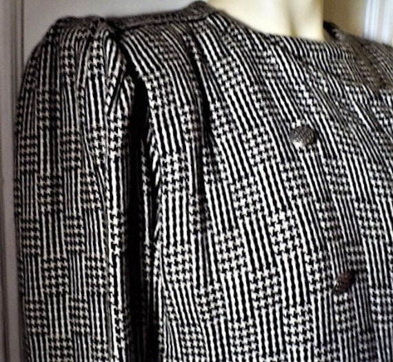 JACKET, Wool Jacket Houndstooth, Double Breasted … - image 2