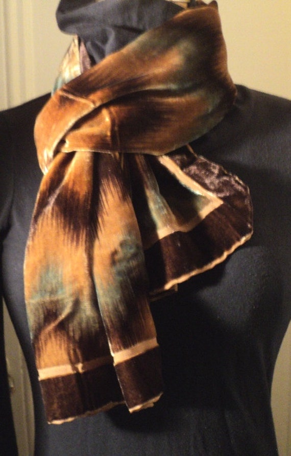 Devoré, Burn Out Silk, Velours Devoré Soie, Burnt… - image 2