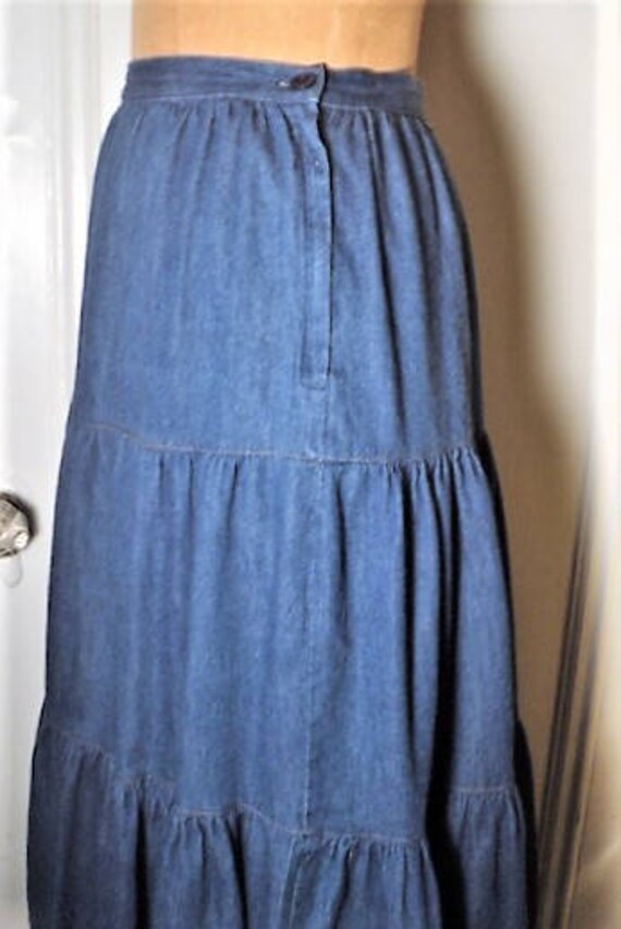 DENIM SKiRT, Vintage, DESIGNER, Dorothée Bis, Mid… - image 3